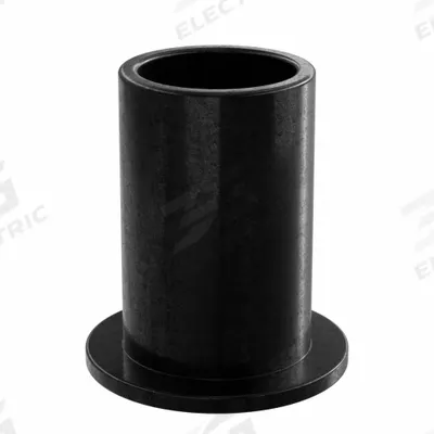 OILITE Flanged Sleeve Bearing: PEEK, 1/2 in Bore, 5/8 in OD, 1 in Overall Lg, Black - Low-Friction Plastic Flanged Sleeve Bearings