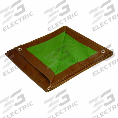 APPROVED VENDOR Tarp: 40 ft Lg, 30 ft Wd, Std Duty, 7 mil, Polyethylene, Brown/Green - General Purpose Polyethylene Tarps