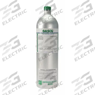 GASCO Calibration Gas: Nitrogen, Disposable, +/-5% Accuracy, NO2, Calibration Gas - Calibration Gases for Portable Gas Detectors