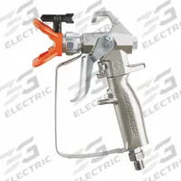 GRACO Spray Gun: Airless, 10 in to 10 in, 1/4 in Air Inlet Size, Coatings/Enamels/Lacquers/Stains (MPN 288421). Key specifications — Brand: GRACO; Air Inlet Type: NPSM; Compatible Fluid Type: Stains; Includes: RAC 5 517 SwitchTip; Material: Aluminum.