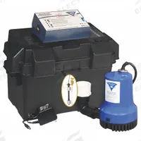PRO SERIES PUMPS Battery Backup Sump Pump: 12V DC, 1/3 hp, Dual Micro-Reed Float, 16 ft Max. Head (MPN PHCC-1850). Key specifications — Pump Rated Voltage: 12V DC; Brand: PRO SERIES PUMPS; Switch: Dual Micro-Reed Float.