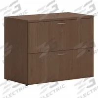 HON Lateral File Cabinet with Drawer: Walnut, 2 Drawers, 29 in Overall Ht, 20 in Overall Dp, Steel (MPN HLPLLF3620L2.LSE1). Key specifications — attr988670: Matte; attr988694: Steel; attr988716: Lateral File Cabinet with Drawer; attr988691: Integrated; attr988652: HON; attr988656: Walnut; attr988720: Handle.