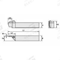WIDIA Indexable Thread Turning Tool Holder (MPN 3539331)