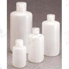 NALGENE Storage Bottle: LDPE, 16.9 fl oz, 500 mL, Natural, 28 mm Screw Closure Size, Polypropylene (MPN 382003-0016). Key specifications — Body Color: Natural; Closure Attached: Attached; Brand: NALGENE; Pre-Cleaned: None; Closure Included: Yes.