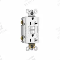 PASS & SEYMOUR Duplex GFCI Receptacle: Duplex, 5-20, White, GFCI, 125V AC, 20 A, 2 Pole / 3 Wire (MPN 2097TRWRW). Key specifications — attr1365903: PASS & SEYMOUR.