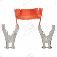 APPROVED VENDOR Coiled Grounding Wire: (2) Hand Clamps, 10 ft, PVC, Orange (MPN RAC-10-2). Key specifications — Conductor Material: Galvanized Steel; Connector Types: (2) Hand Clamps; Clamp Opening Span: Hand Clamp 3/4 in; Brand: APPROVED VENDOR; Wire Length: 10 ft; Manufacturer Part Number: RAC-10-2.