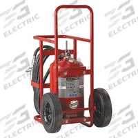 BUCKEYE Wheeled Fire Extinguisher: 125 lb Extinguisher Capacity, 30A:240B:C, Monoammonium Phosphate (MPN 30110). Key specifications — Brand: BUCKEYE; Construction: Steel Cylinder with Steel Valve.