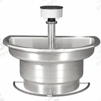 BRADLEY Wash Fountain: Silver, Stainless Steel, Semi-Circular, 36 in Overall Wd, Off-Line Vent Drain (MPN S93-528). Key specifications — Bowl Shape: Semi-Circular; Drain Type: Off-Line Vent; Color: Silver; Brand: BRADLEY; Series: Stainless Steel Classic; Sink Material: Stainless Steel; ADA Compliant: Not ADA Compliant.