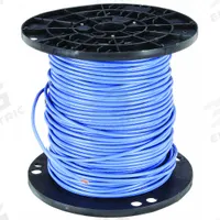 Building Wire: Copper, 6 AWG, 1 Conductors, Stranded, Blue, 500 ft Lg, THHN (MPN 20496601). Key specifications — Voltage: 600 V; Brand: SOUTHWIRE.