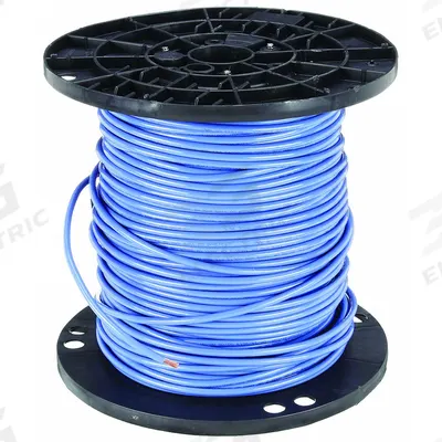 SOUTHWIRE Building Wire: Copper, 6 AWG, 1 Conductors, Stranded, Blue, 500 ft Lg - Copper THHN/THWN Building Wires