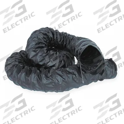 AIR SYSTEMS INTERNATIONAL Conductive Ventilation Kit: 8 in Dia, 15 ft Lg, Black - Ducts for Confined Spaces