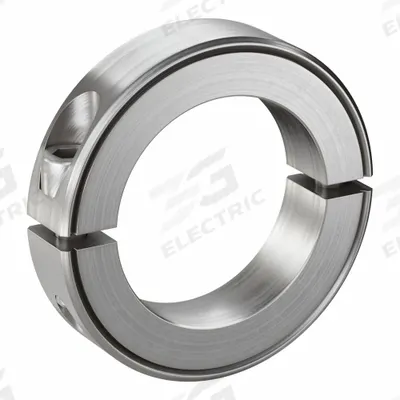 RULAND MANUFACTURING Shaft Collar: 2-Piece, Inch, Round, Clamp-On, 2 in Bore Dia - Stainless Steel Shaft Collars
