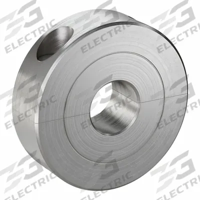 CLIMAX METAL PRODUCTS Shaft Collar: 2-Piece, Inch, Round, Clamp-On, 1/4 in Bore Dia - Stainless Steel Recessed-Screw Shaft Collars