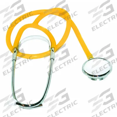 MEDSOURCE Stethoscope: Stethoscope, Adult/Pediatric, Acoustic, Single, Yellow - Economic Stethoscopes