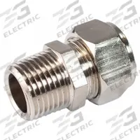 RAPIDAIR Compression Fitting Adapter: 5/8 in OD 1/2 in Pipe Fitting Size, Compression x MNPT, Brass (MPN M8002). Key specifications — Brand: RAPIDAIR.
