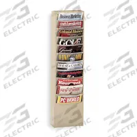 APPROVED VENDOR Literature Rack: 11 Compartments, Tan, Steel, 35 7/8 in Overall Ht (MPN 405-75). Key specifications — attr986426: Steel; attr986406: APPROVED VENDOR; attr986407: Tan.