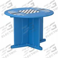 CORTECH Table: 29 in Overall Ht, 42 in Overall Dia, Game Top Included, Ballast Accepted, Slate Blue (MPN 66749SBGT). Key specifications — attr1032567: CORTECH; attr1032564: Ballast Accepted; attr1032590: Polyethylene; attr1075036: Endurance.