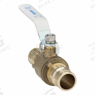 UPONOR Manual Two-Way Ball Valve: 1 1/2 in, Brass, Straight, PEX x PEX - Brass Ball Valves