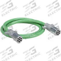 GROTE UltraLink ABS Power Cord: Die-Cast Plugs, 7 ft Wire Lg, 7 ft Overall Lg, GROTE (MPN 87190)