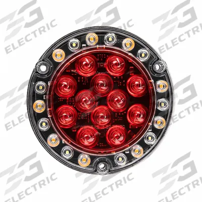 MAXXIMA Stop/Tail/Turn/Back-Up Light: LED, Stop, Turn, and Tail Combo Light, Amber/Clear/Red - Stop, Turn & Tail Combination Lights