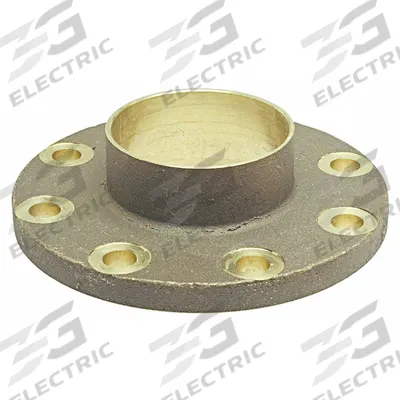 NIBCO Sweat Fitting Adapter: 5 in CTS x 5 in Pipe, Cup x Flange, Drain/Vent - Cast Copper & Bronze Tube Flanges