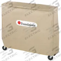 FOUNDATIONS Crib Cover: 54 in Overall Lg, 14 in Overall Wd, 34 in Overall Ht, Nylon, Tan, Crib Cover (MPN 4012156). Key specifications — attr1037442: Tan; attr1037506: FOUNDATIONS; attr1037447: Nylon.