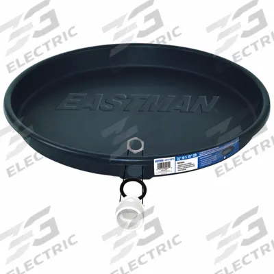 APPROVED VENDOR Water Heater Pan: Plastic, 30 in OD, 28 in ID - Plastic Water Heater Drain Pans