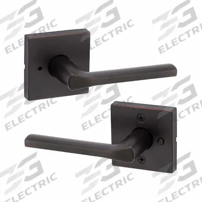 KWIKSET Door Lever Lockset: Privacy Lever Locksets, Bronze