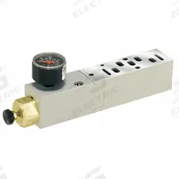PARKER Manifold Air Regulator: 0.55 cfm Max Flow Rate, 5 psi to 125 psi, 120°F Max Op Temp, 15407-2 (MPN PS5638166P)
