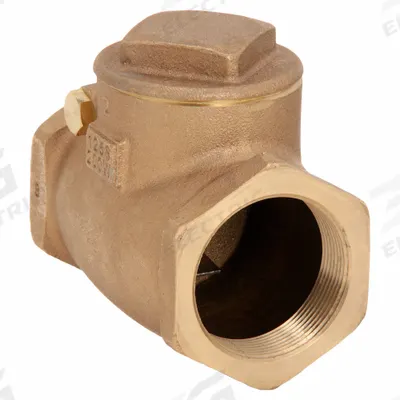 MILWAUKEE VALVE Swing Check Valve: Swing, Inline Valve Body, 2 in Pipe Size, FNPT x FNPT - Bronze Inline Swing Check Valves