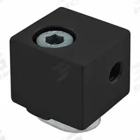 Panel Mount Block: For Std Panel, Anodized, Black, Aluminum, Metric, 80/20 25 Series (MPN 25-2427-BLACK). Key specifications — Brand: 80/20; Includes Fasteners: Yes; Finish: Anodized; Material: Aluminum; Product Type: Panel Mount Block; Compatible Series: 25 Series.