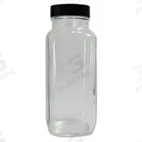 QORPAK Mixing/Storage/Sampling Bottle: 240 mL, 43-400, Phenolic, Rubber, Colorless, 24, Clear (MPN GLC-01341). Key specifications — Screw Closure Size: 43-400; Pre-Cleaned: None; Graduated: No; Brand: QORPAK; Body Color: Colorless.