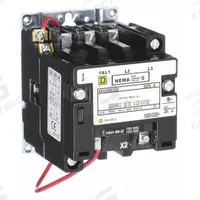 SQUARE D NEMA Magnetic Contactor: Non-Reversing, 3 Poles, NEMA Size 0, 18 A, 120V AC (MPN 8502SBO2V02S). Key specifications — Brand: SQUARE D.