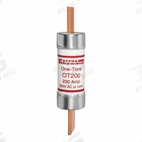 MERSEN Fuse: Class K5, OT Series, Fast-Acting, 200 A, 250 V AC, 250 V DC, Non-Indicating (MPN OT200). Key specifications — Series: OT; Brand: MERSEN; Manufacturer Part Number: OT200.