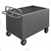 APPROVED VENDOR Box Truck: 2,000 lb, 54 1/8 in L x 30 1/4 in W x 34 5/8 in H, Ergonomic, 1 Shelves (MPN 4STE-SM-3048-6MR-95). Key specifications — Material: Steel; Color: Gray; Brand: APPROVED VENDOR; Caster/Wheel Configuration: (2) Rigid.