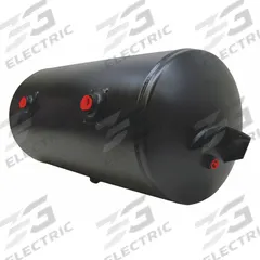 VELVAC Air Tank: 12.34 gal Tank Capacity, 125 psi Max Op Pressure, Horizontal, 27 in Overall Lg (MPN 035107). Key specifications — attr51589: SAE J10; attr51576: VELVAC.
