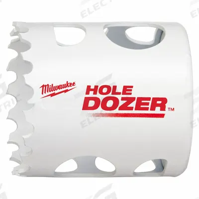MILWAUKEE Hole Saw: 1 11/16 in Saw Dia., 3.5 Teeth per Inch, 1 5/8 in Max. Cutting Dp - Multi-Material-Cutting Hole Saws without Arbor