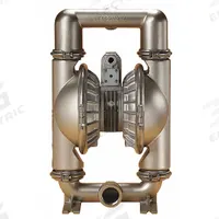 VERSAMATIC Double Diaphragm Pump: 316 Stainless Steel Body, 2 in, NPT Connection, 160 gpm (MPN E2SA6X660C-ATEX). Key specifications — Brand: VERSAMATIC; Seat Material: Santoprene; Check Valve Material: Santoprene.