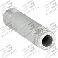 Pipe Nipple: 1 1/2 in Nominal Pipe Size, 4 in Lg, Schedule 160, Galvanized Steel, Seamless (MPN 87806). Key specifications — Manufacture Location: Globally Sourced; Brand: APPROVED VENDOR; Maximum Operating Pressure: 4,237 psi @ 650°F; Connection Type: Male NPT x Male NPT; Pipe Material: Galvanized Steel.