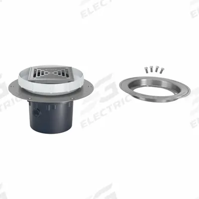 ZURN Floor Drain: 9 7/8 in Overall Dia, 5 in Grate Size, 4 in Nominal Pipe Size - Height Adjustable Floor Drains