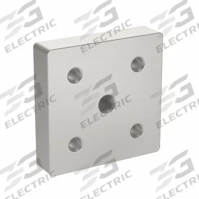 80/20 Base Plate: 40 Series, Aluminum, 19 mm x 19 mm x 80 mm, Drop-In, Double - Base Plates for Threaded-Stem Feet & Casters