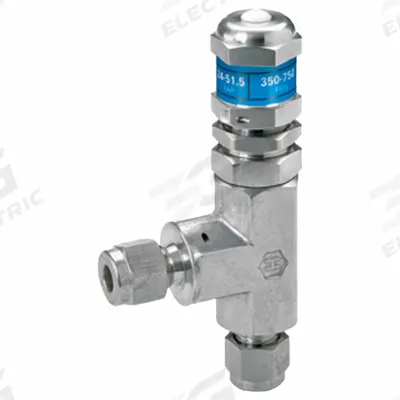 HAM-LET Relief Valve: Let-Lok x Let-Lok, 1/4 in x 1/4 in, 316 Stainless Steel - Non-Code Air, Inert Gas & Liquids Pressure Relief Valves
