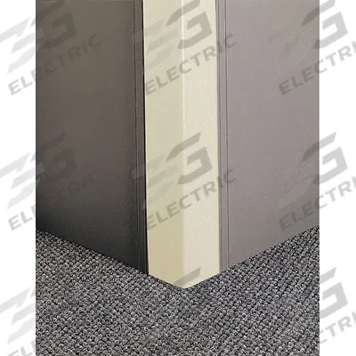 PAWLING Corner Guard: Corner Guard System, PETG, Champagne, 3 in Leg Wd - Fire-Rated Flush-Mount PETG Clip-On Corner Guards