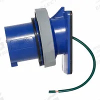 LEVITON Pin and Sleeve Inlet: Blue, 120/208V AC, Three Phase, 30 A, 4 Pole, 5 Wire, IEC Grounding (MPN 530B9WLEV). Key specifications — Brand: LEVITON.