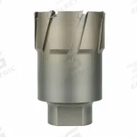 MILWAUKEE Annular Cutter: 6 in Cutter Dia, 2 in Max Cutting Dp, Pilot Pin Included, Bright, Carbide (MPN 49-57-6000). Key specifications — attr253884: Yes; attr253885: Bright; attr253886: Carbide; attr253888: Fractional Inch; attr277149: MILWAUKEE.