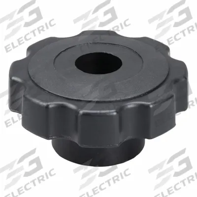 INNOVATIVE COMPONENTS Hand Knob: 8 Point, Plastic w/ Steel Thread, 1/4"-20 Thread - 8-Arm Knobs with Threaded Through-Hole