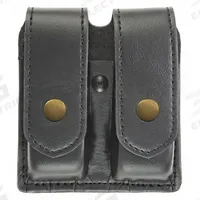 HEROS PRIDE Magazine Pouch: Black, Synthetic Leather, Plain, 5 1/2 in x 1 3/8 in, Snap Closure (MPN 1434PA). Key specifications — attr188437: Black; attr188438: Synthetic Leather; attr188431: Magazine Pouch.