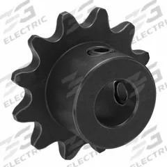 TRITAN Roller Chain Sprocket: 25, For 1/4 in Chain Pitch, 5/16 in Bore Dia, 12 Teeth, Steel (MPN 25BS12H X 5/16). Key specifications — Brand: TRITAN.