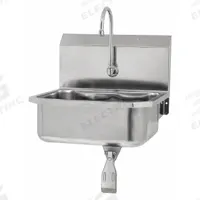 SANI-LAV Hands-Free Sink: 1 Stations, 7 in Bowl Dp, 17 in Bowl Lg, 14 in Bowl Wd, Faucet Included (MPN 5051-0.5). Key specifications — Includes Side Splash: Side Splash Not Included; Series: Stainless Steel Hand Wash Sink; Brand: SANI-LAV.