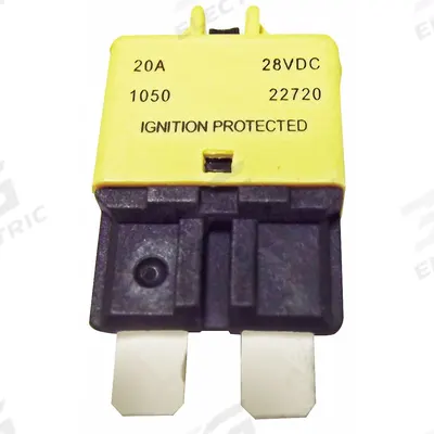 BUSSMANN Automotive Circuit Breaker: CB227, 28V DC, 2 kA at 28V DC - Plug-In Mount Automotive Circuit Breakers